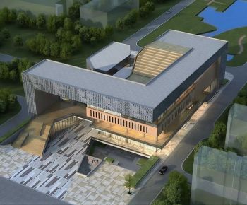 Modern Public Building-ID:666496991