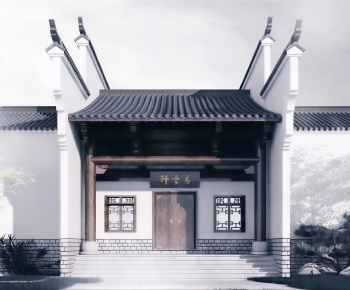 Chinese Style Facade Element-ID:753448016