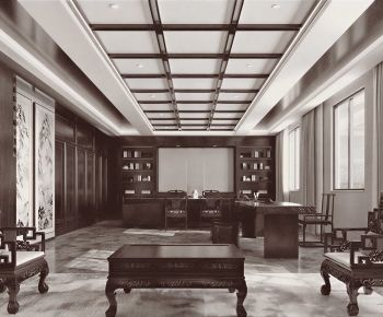 Chinese Style Manager's Office-ID:229055882