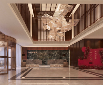 New Chinese Style Lobby Hall-ID:825041064