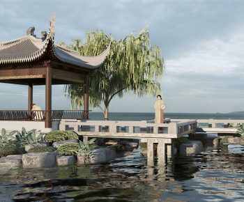 Chinese Style Park Landscape-ID:832962997