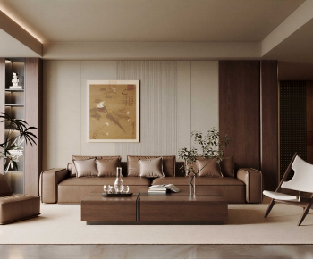 New Chinese Style A Living Room-ID:422879939