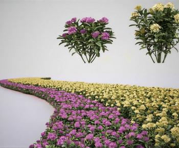 Modern Flowers And Grass-ID:174737934