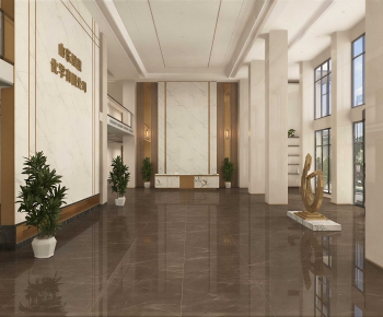 Modern Office Reception Desk-ID:652857074