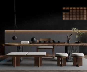 New Chinese Style Tea Tables And Chairs-ID:722877981