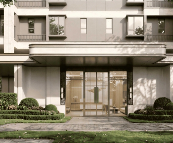 Modern Facade Element-ID:866874936