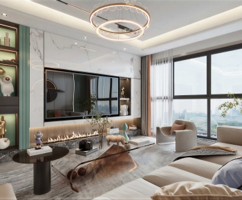 Modern A Living Room-ID:534317977