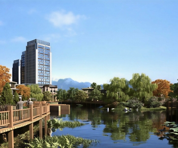 Modern Park Landscape-ID:332357885
