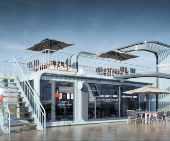 Modern Building Appearance-ID:490428923