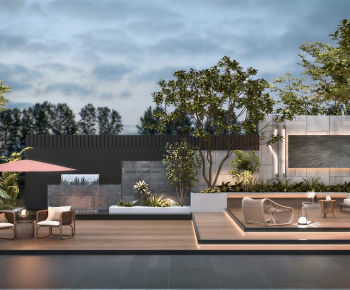 Modern Courtyard/landscape-ID:674854999