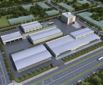 Modern Architectural Bird's-eye View Planning-ID:357444059
