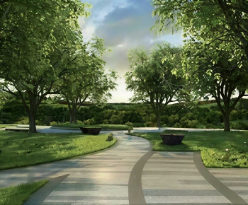 Modern Park Landscape-ID:924043897