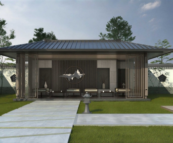 New Chinese Style Courtyard/landscape-ID:737340559