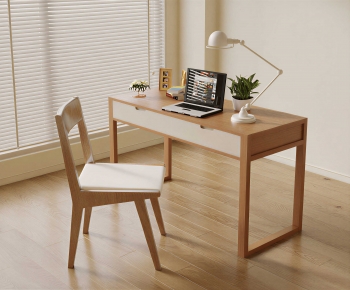 Nordic Style Computer Desk And Chair-ID:641781092
