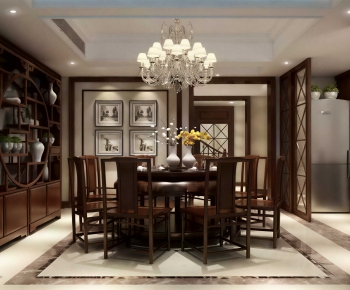 Chinese Style Dining Room-ID:389647019