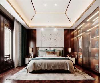 New Chinese Style Bedroom-ID:261461023