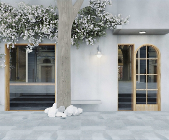 Modern Facade Element-ID:922732114