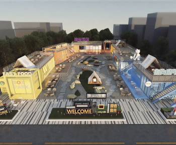 Modern Commercial Street-ID:620780945
