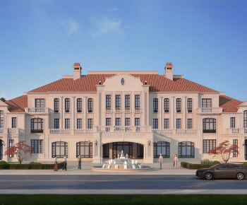 European Style Building Appearance-ID:737970118