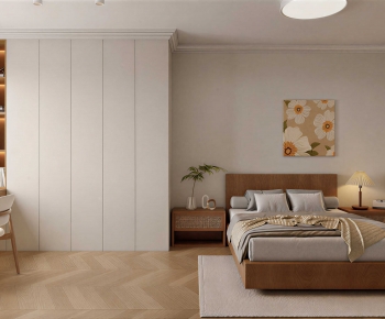 Wabi-sabi Style Bedroom-ID:698012114