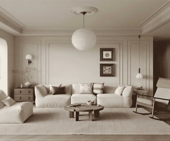 French Style A Living Room-ID:502509126