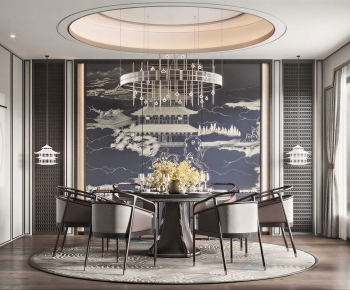 New Chinese Style Dining Room-ID:904795895
