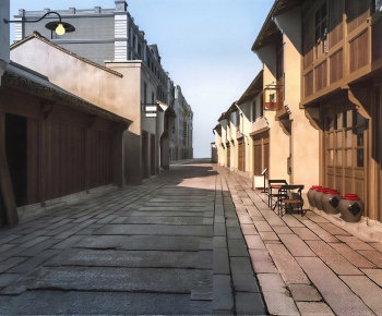 Chinese Style Commercial Street-ID:707510957