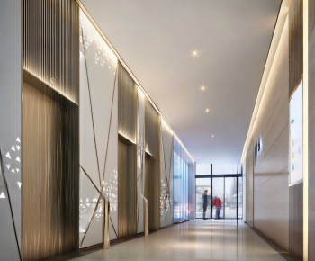 Modern Corridor/elevator Hall-ID:749180089