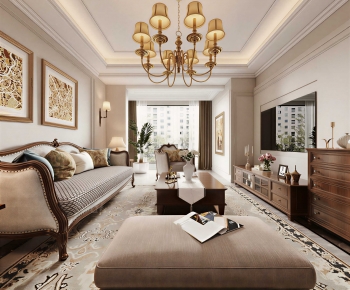 European Style A Living Room-ID:864916098