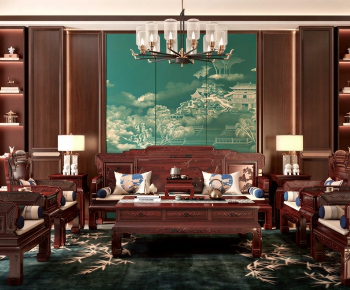 Chinese Style A Living Room-ID:793698074