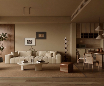 New Chinese Style A Living Room-ID:834129108