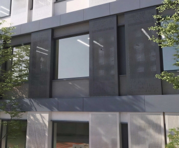 Modern Facade Element-ID:513680932