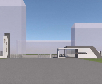 Modern Facade Element-ID:920845037