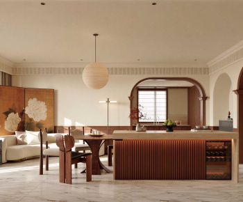 New Chinese Style A Living Room-ID:412712105