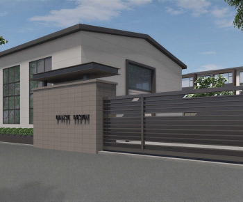 Modern Facade Element-ID:126954086