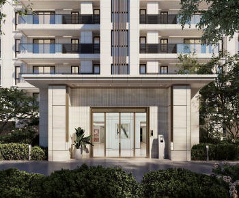 Modern Facade Element-ID:181429411
