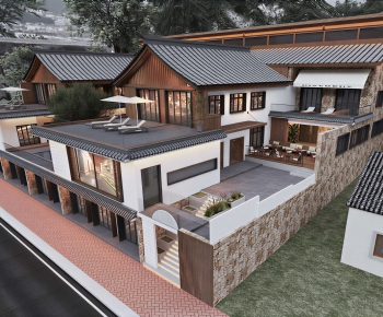 New Chinese Style Residential Building-ID:144607072