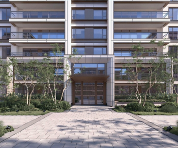 Modern Facade Element-ID:935120114