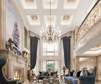 European Style A Living Room-ID:910243036