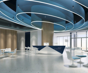 Modern Office Reception Desk-ID:720349071