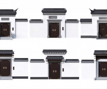 New Chinese Style Facade Element-ID:110624078