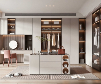 Modern Clothes Storage Area-ID:503680948
