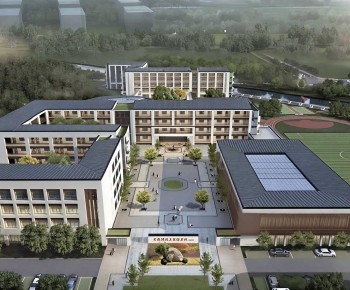 Modern Architectural Bird's-eye View Planning-ID:626673946