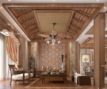 Southeast Asian Style A Living Room-ID:681360018