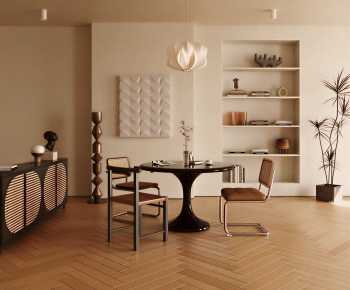 Wabi-sabi Style Dining Room-ID:321841967