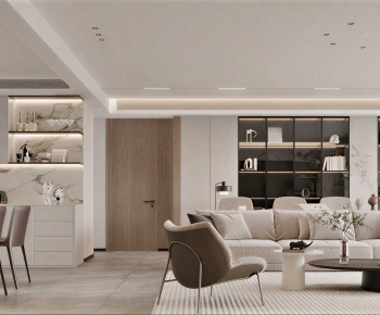 Modern A Living Room-ID:683492908