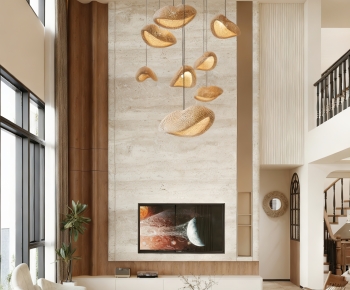 Wabi-sabi Style A Living Room-ID:493217955
