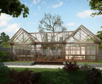 Modern Glass Sun Room-ID:635828977