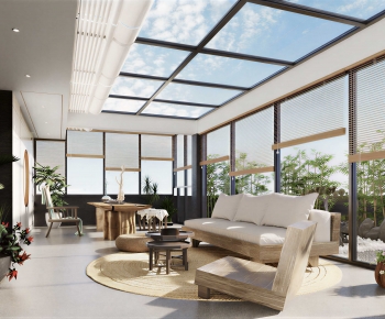 Modern Glass Sun Room-ID:927556992