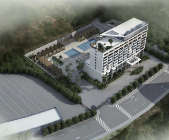 Modern Architectural Bird's-eye View Planning-ID:556545979